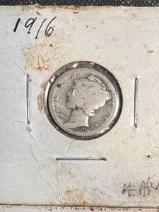 GROUP OF 4 US MERCURY DIMES 1916 1919 1924 1925