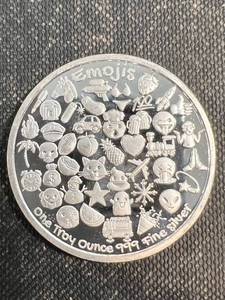 1 TROY OZ .999 FINE SILVER EMOJI ROUND