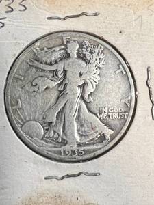 2 WALKING LIBERTY HALF DOLLARS 1935-S 1936-S