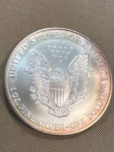 1997 AMERICAN SILVER EAGLE 1 TROY OZ .999 FINE SILVER