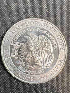 1 TROY OZ .999 FINE SILVER WALKING LIBERTY DESIGN ROUND