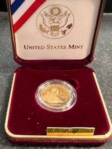 1997 US MINT PROOF $5 GOLD F.D.R. COMMEMORATIVE IN ORIGINAL PKG � OZ
