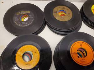 lot 74 image: Approx. 150 45 rpm Records--see photos