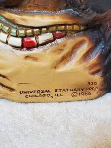 lot 89 image: Indian Chief Bust, 10.5 inches, Universal Statuary Corp., 1966