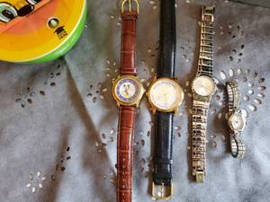 lot 137 image: (2) Mickey Mouse Watches, Catch-All Lot, watches, etc.