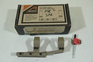 lot 20 image: Aero Precision Ultralight Scope Mount - 30mm - SPR Relief,  Flat Dark Earth