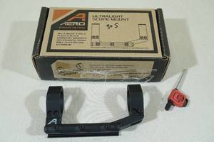 lot 24 image: Aero Precision Ultralight Scope Mount - 30mm, Standard Relief, Black
