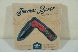 lot 50 image: Adventure Survival Blade Knife with Paracord