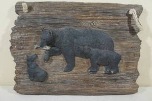 lot 74 image: Black Bear Plaque