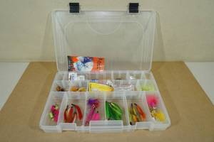 lot 86 image: Fishing Tackle Box Insert with Assorted Tackle