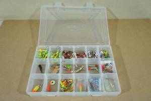 lot 87 image: Fishing Tackle Box Insert with Assorted Tackle