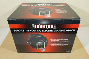 lot 88 image: Ironton 5,000lb 12V Electric Marine Winch