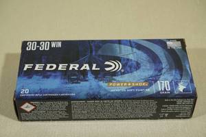 lot 138 image: 20 Federal Power Shok .30-30 Win 170 Gr JSP RN Ammo