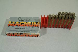 lot 140 image: 8 Weatherby .270 W.M. Weatherby Magnum 150 Gr PSP Ammo - 5 Empty Casings