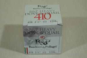 lot 146 image: 25 B&P Heavy Dove and Quail .410 Gauge 2-12 8 Shot Shotshells