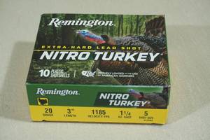 lot 150 image: 10 Remington Nitro Turkey 20 Gauge 3 5 Shot Shotshells