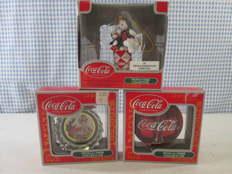 BSB) 3 Coca-Cola Trim-A-Tree Colle for Sale in Winsted, MN
