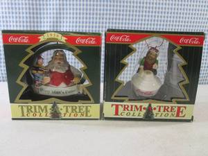 lot 55 image: (BSB) 2 Coca-Cola Trim-A-Tree Colle...