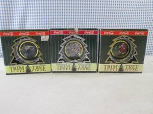 lot 57 image: (BSB) 3 Coca-Cola Trim-A-Tree Colle...