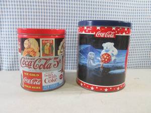 lot 60 image: (BSB) 2 Coca-Cola Puzzles in Tin Ca...