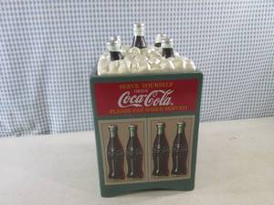 lot 76 image: (FS) Coca-Cola Cooler Cookie Jar No...