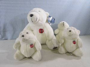 lot 90 image: (A-2T) Plush Coca-Cola Bear and Cub...