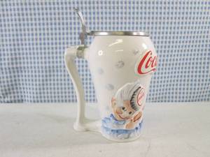 lot 91 image: (CNTR) Vintage Coca-Cola Stein Made...