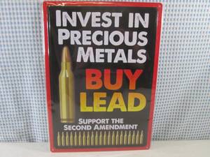 lot 186 image: (G-1) Tin Sign Invest In Precious ...
