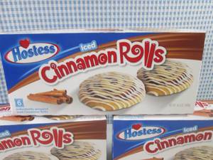 lot 290 image: (C-1) 3 Boxes Hostess Iced Cinnamon...