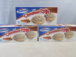 lot 291 image: (C-1) 3 Boxes Hostess Iced Cinnamon...
