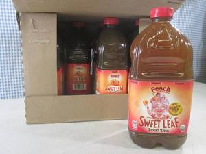 lot 307 image: (C-2) 8 Bottles Peach Sweet Leaf Ic...