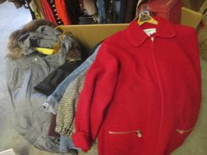 lot 345 image: (EW6) Box Full of Assorted Coats - ...