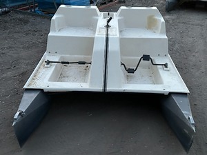 lot 1 image: Ercoa Two-Person Fiberglass Paddle Boat