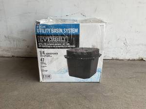 lot 57 image: Everbilt14 HP Pre-Plumbed Sink Tray System Sump Pump