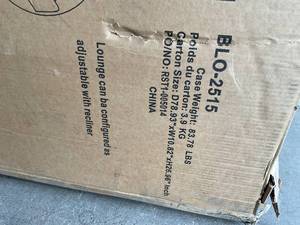 lot 50 image: Brown All-Weather Adjustable Resin Outdoor Patio Chaise Lounger (Set of 2)