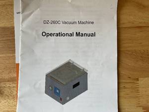 lot 134 image: VEVOR Chamber Vacuum Sealer DZ-260C Kitchen Food Chamber Vacuum Sealer, 110V Packaging Machine Sealer for Food Saver, Home, Commercial
