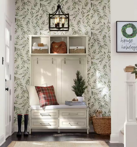 lot 9 image: Home Decorators Collection Aberdeen Off-White Double Hall Tree