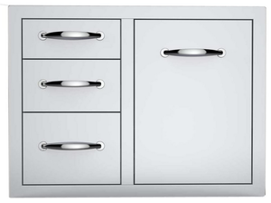lot 10 image: Sunstone A-LPCTD30 Combo Tank Tray Triple Drawer, 30-Inch