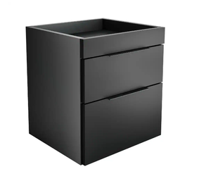 lot 103 image: Capri Modern 2-Drawer Catch-all Black Nightstand