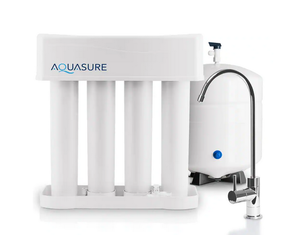 lot 118 image: AQUASURE Premier Series 75 GPD Reverse Osmosis Water Filtration System with Chrome Finished Faucet