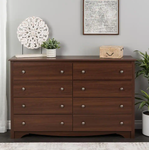 lot 136 image: Monterey 8-Drawer Cherry Dresser 36.25 in. H x 59 in. W x 15.75 in. D