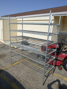 lot 21 image: 6-Tier Metal Shelving