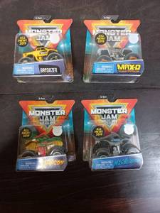 lot 52 image: Four Packs Of Hot Wheels Monster Trucks