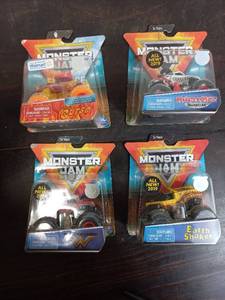 lot 53 image: Four Packs Of Hot Wheels Monster Trucks