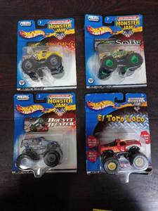 lot 66 image: Four Packs Of Hot Wheels Monster Trucks