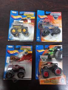lot 67 image: Four Packs Of Hot Wheels Monster Trucks