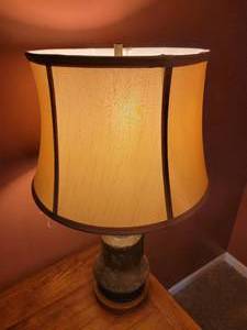 lot 122B image: Tarnished Copper Pitcher Lamp B