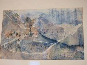 lot 136 image: Watercolor Abstract Print