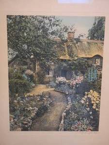 lot 104 image: Wallace Nutting A Garden of Larkspur Print