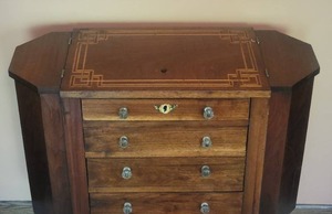 lot 41 image: Amazing Antique Martha Washington Sewing Cabinet